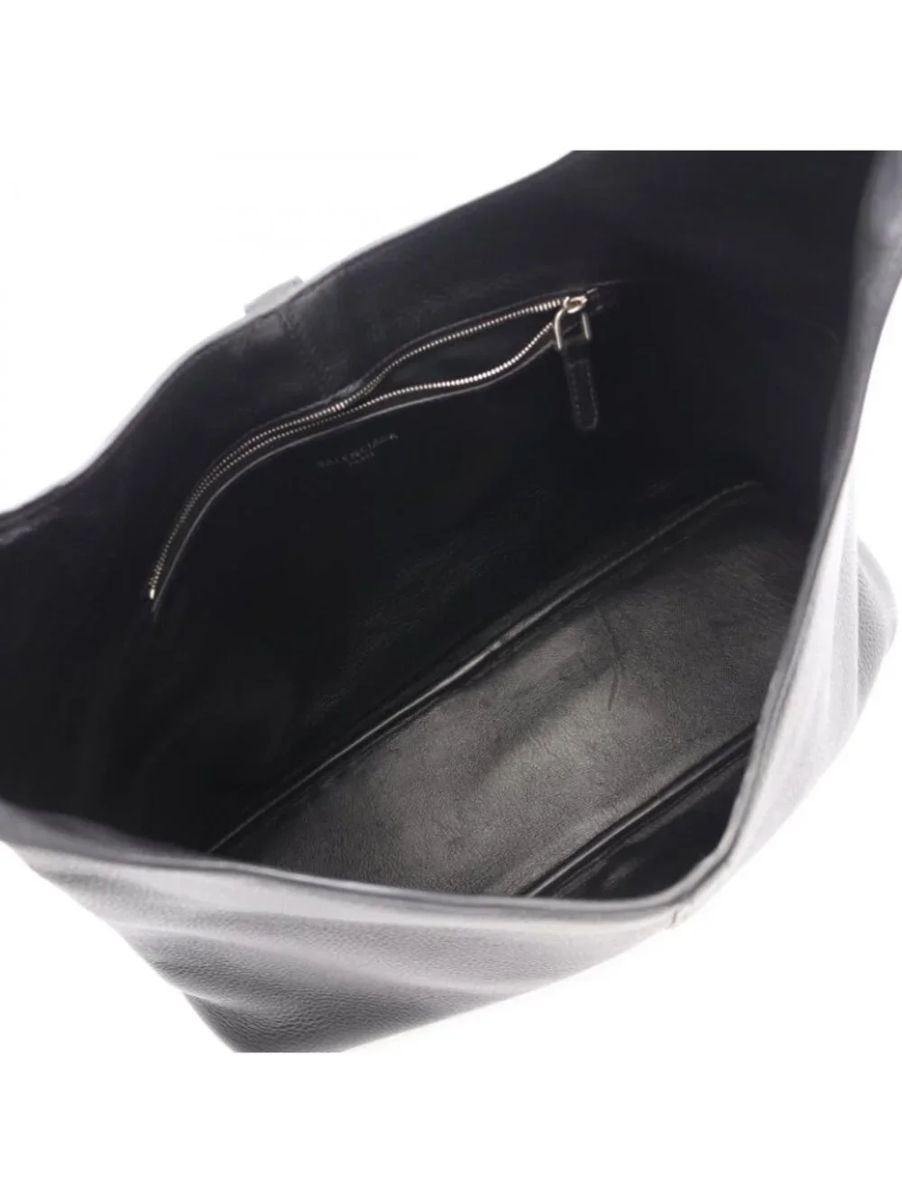 Balenciaga Shoulder Bag Locker North South Hobo Black Leather